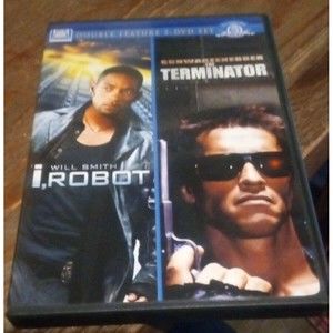 I, Robot / The Terminator (DVD, 2009, 2-Disc Set, Double Feature) *RARE *